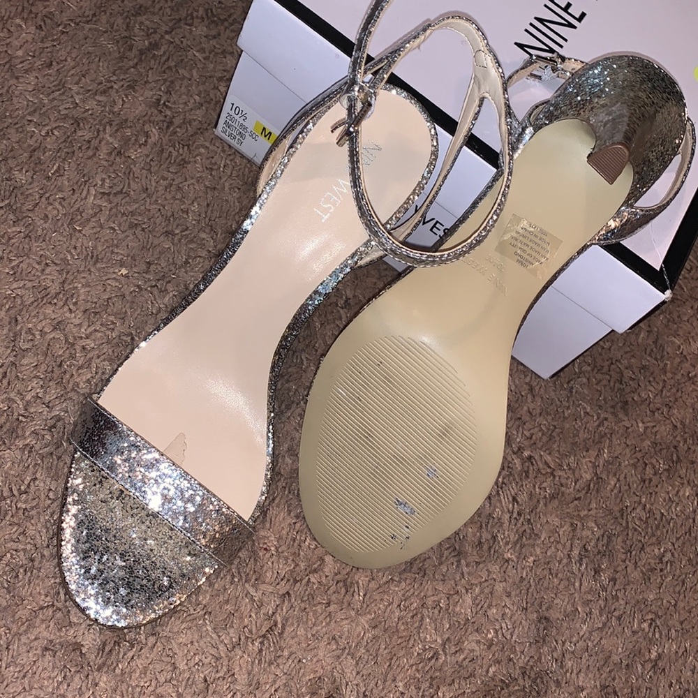 Nine West Silver Pumps